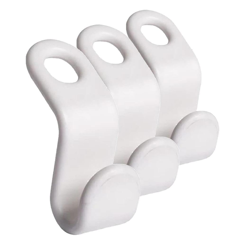 otylzto 50PCS(or100) Hanger Hooks for Plastic Clips Clothes Space Saving Hangers for Clothes Closet Hangers Space Saver