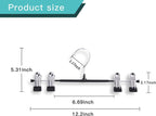 Pants Hangers with Clips Skirt Hangers 12 Inch 20 Pack, Black