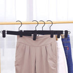 Pants Hangers with Clips, Skirt Hangers, 10 Pack, Black