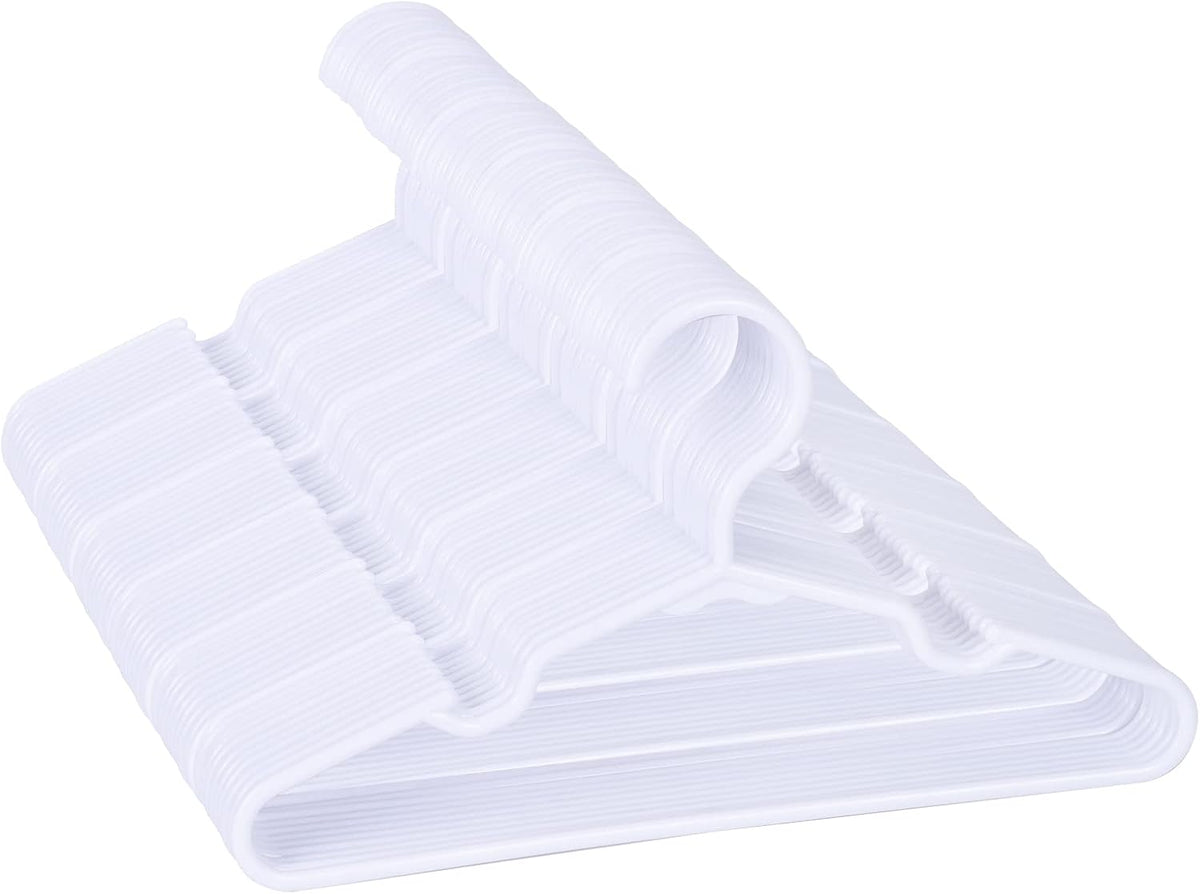 100 Pack White Kids Hangers 11.6 Inch-Baby Clothes Hangers or Toddler&Child