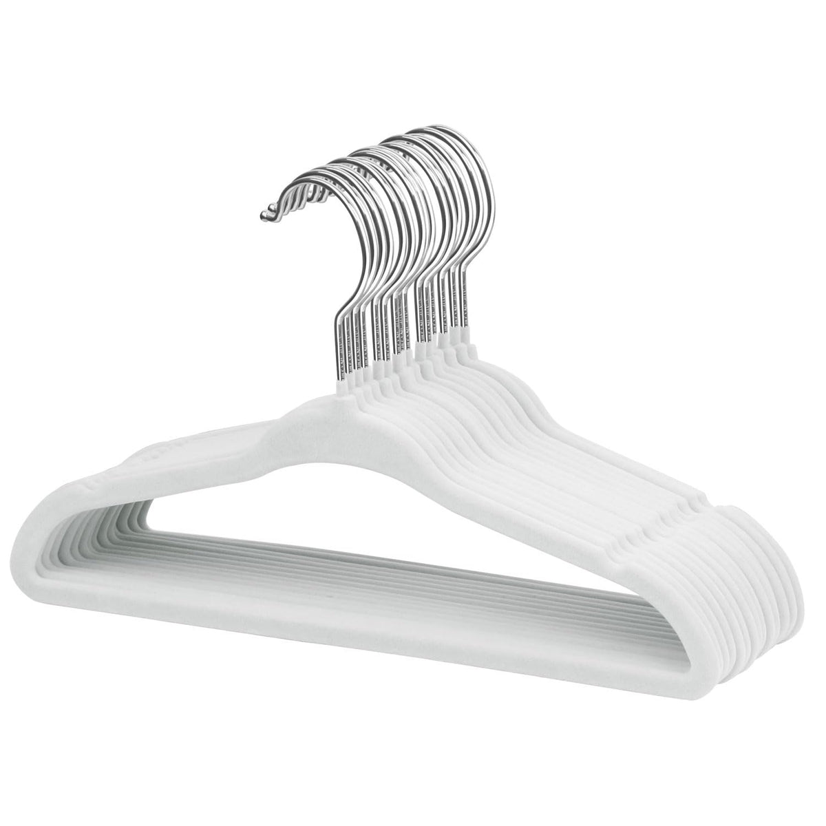 ManGotree 11" Baby Velvet Hangers Non-Slip Kids Hangers 15 Pack Light Pink