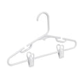 Honey-Can-Do Kids Clothes Hanger, Baby Clothes Hangers with Clips, Removable Clips are Designed to Keep Bottoms and Tops Perfectly Paired, Making it Easier to Organize and Store Outfits, 18 Pack