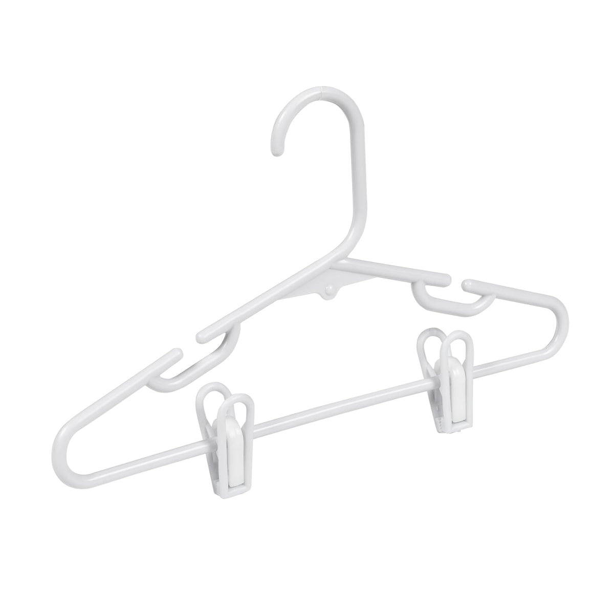 Honey-Can-Do Kids Clothes Hanger, Baby Clothes Hangers with Clips, Removable Clips are Designed to Keep Bottoms and Tops Perfectly Paired, Making it Easier to Organize and Store Outfits, 18 Pack