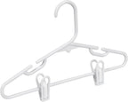 Honey-Can-Do Kids Clothes Hanger, Baby Clothes Hangers with Clips, Removable Clips are Designed to Keep Bottoms and Tops Perfectly Paired, Making it Easier to Organize and Store Outfits, 18 Pack