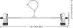 NORTHERN BROTHERS Pants Hangers - 50 Pack Skirt Hangers for Women Metal Hangers Space Saving for Trouser Shorts Coat Jean Adjustable Clip Men Kids Clothes