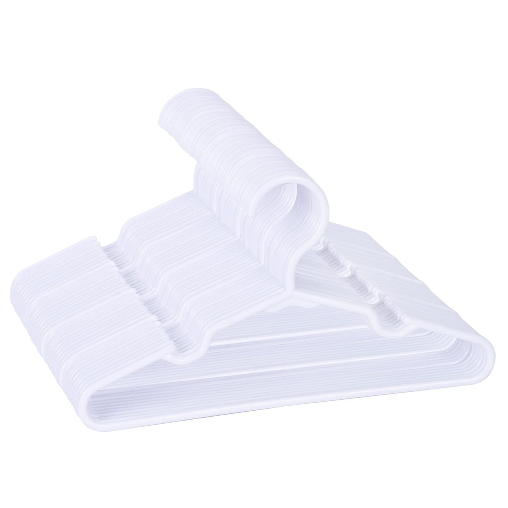 100 Pack White Kids Hangers 11.6 Inch-Baby Clothes Hangers or Toddler&Child
