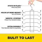 Metal Tank Top Hanger 2 Pack, 360° Swivel Closet Organizers and Storage