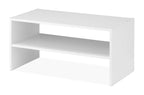 Whitmor Stackable 31" Extra Wide 2-Shelf Storage Organizer, White