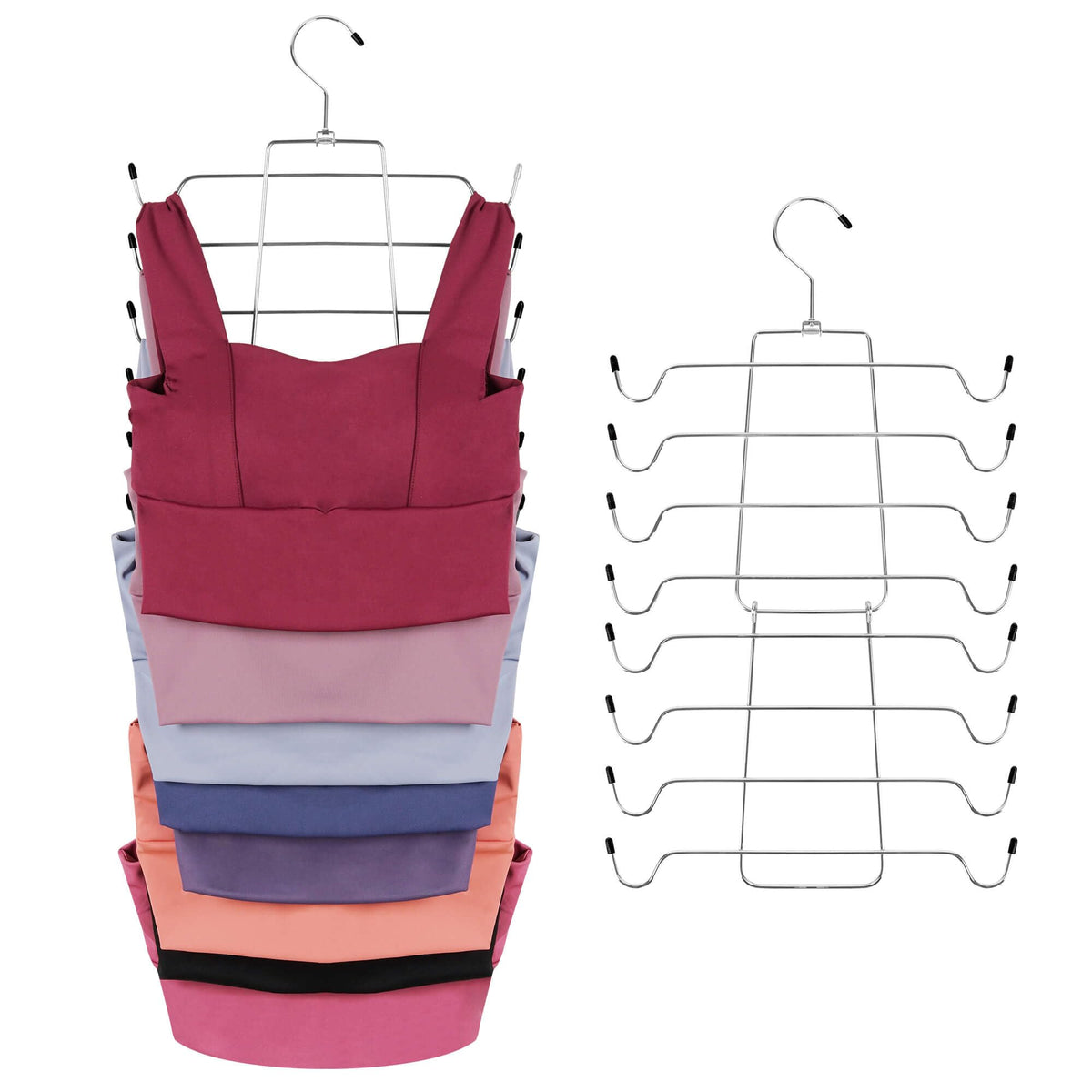 ZEDODIER 2 Pack Tank Top Hanger, Bra Organizer for Closet, Space Saving