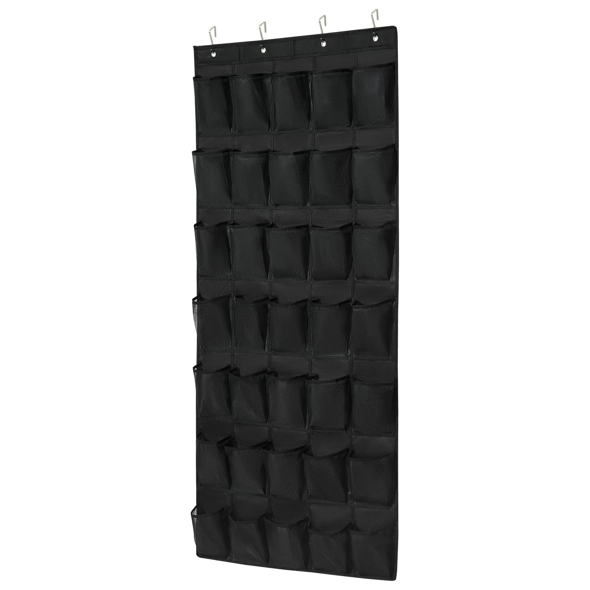 35 Pocket Over Door Shoe Organizer with 4 Metal Hooks（Grey）