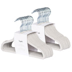 3 Sprouts Velvet Baby Hangers, Non Slip Slim, Cream, 30 Pack