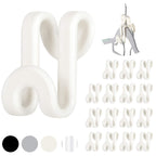 Mlici 60 Pack Space Saving Hanger Hooks, Connector Hooks for Closet, Clear