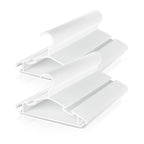 Baby Hangers 100 Pack Non-Slip Kids Plastic Hangers for Closet, Space Saving Toddler Hanger for Infant Clothing, Childrens Hanger for Child, White