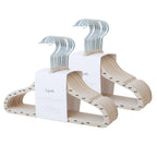 3 Sprouts Velvet Baby Hangers, Non Slip Slim, Cream, 30 Pack