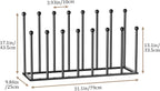 Freestanding Boot Rack, Shoe Storage Organizer Fit for 8 Pairs, Black