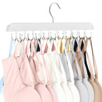 Tank Top Hanger with 40 Hooks for Closet Organizer, Premium Wood Bra Hanger