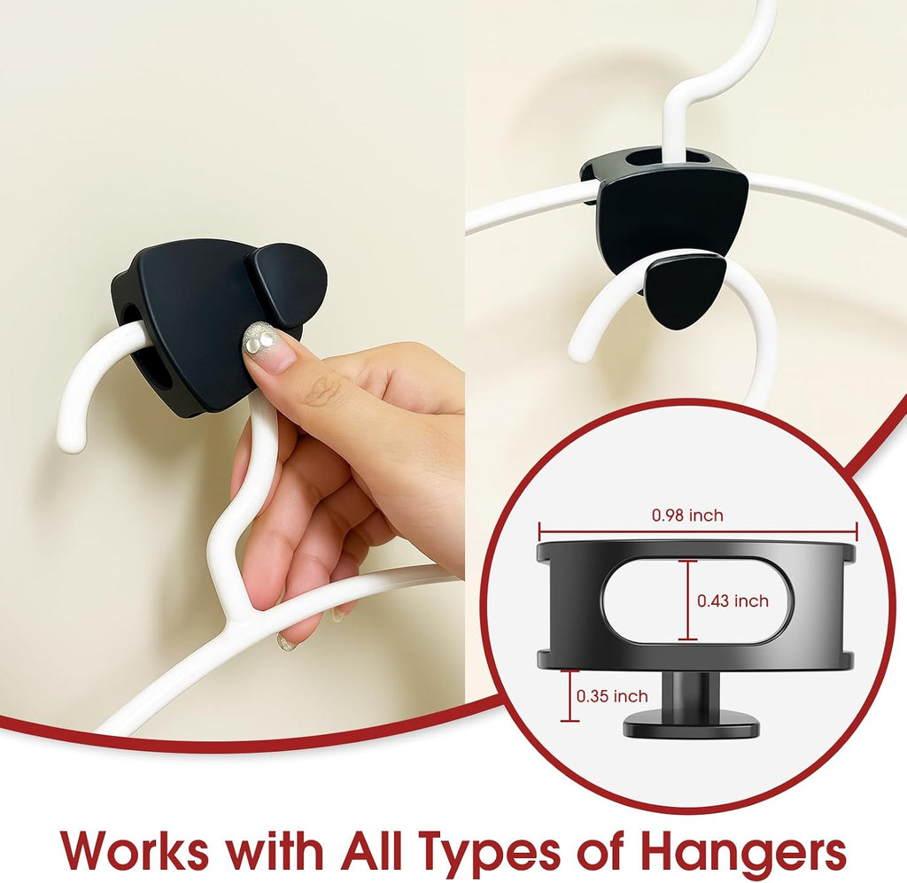 Space Saving Hanger Hooks 30Pcs, Upgrade Heavy Duty Hangers Connector Hooks