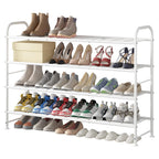 LINZINAR 3 Tier Long Shoe Rack for Closet Metal Shoe Organizer for Entryway