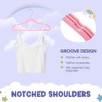 HOUSE DAY Velvet Kids Hangers 60 Pack, Premium Childrens Hangers for Closet