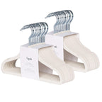 3 Sprouts Velvet Baby Hangers, Non Slip Slim, Cream, 30 Pack