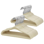 ManGotree 11" Baby Velvet Hangers Non-Slip Kids Hangers 15 Pack Light Pink