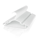 Baby Hangers 100 Pack Non-Slip Kids Plastic Hangers for Closet, Space Saving Toddler Hanger for Infant Clothing, Childrens Hanger for Child, White