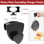 Space Saving Hanger Hooks 30Pcs, Upgrade Heavy Duty Hangers Connector Hooks