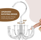 ZEDODIER Tank Top Hanger, Rotating Bra Organizer for Closet, Holds 24 Bras
