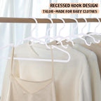100 Pack White Kids Hangers 11.6 Inch-Baby Clothes Hangers or Toddler&Child