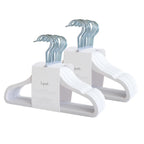 3 Sprouts Velvet Baby Hangers, Non Slip Slim, Cream, 30 Pack