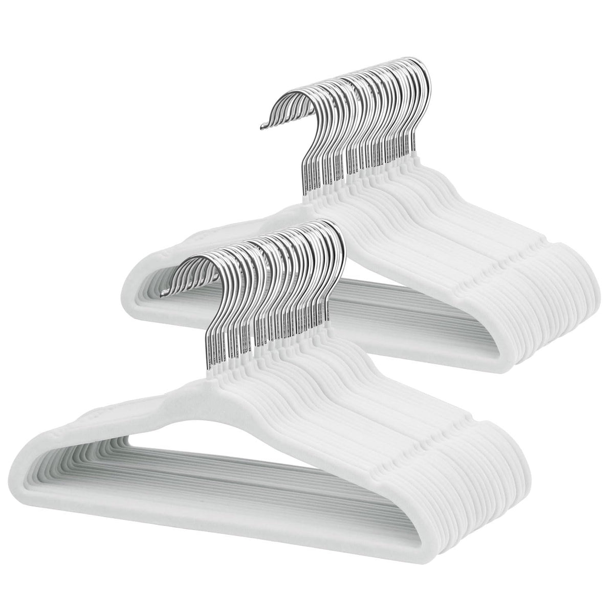 ManGotree 11" Baby Velvet Hangers Non-Slip Kids Hangers 15 Pack Light Pink