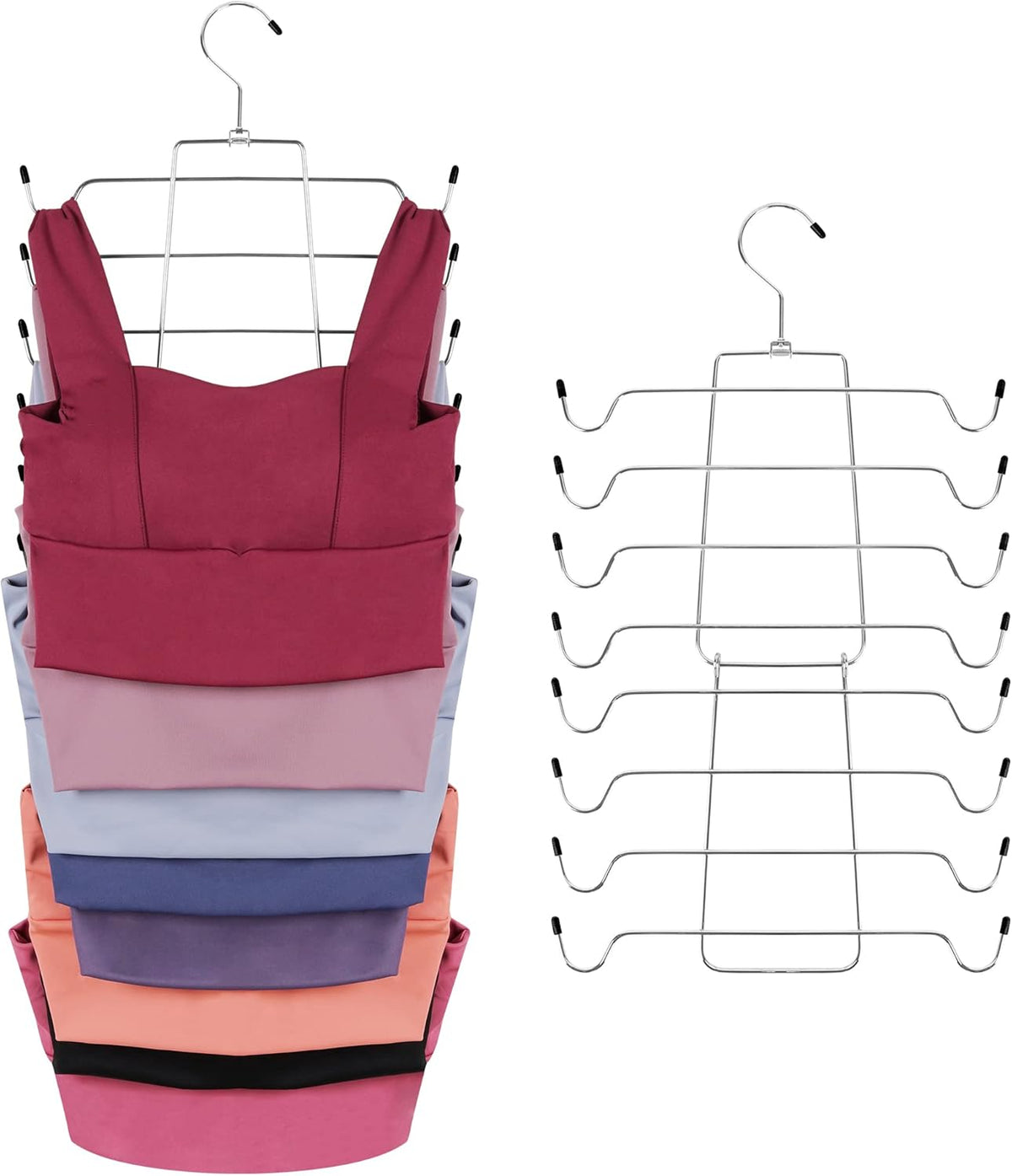 ZEDODIER 2 Pack Tank Top Hanger, Bra Organizer for Closet, Space Saving