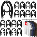 15 Pcs Foldable Travel Hangers Cruise Ship Essentials 2026 Phone Size Black