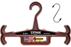 HICE - Titan Vest Hanger | Original Heavy Duty Plate Carrier & Body Armor Hanger | 200 lb Load Capacity | Durable High Impact Resin | for Police, Military, Scuba & Tactical Gear (Black)
