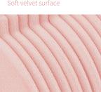ManGotree 11" Baby Velvet Hangers Non-Slip Kids Hangers 15 Pack Light Pink