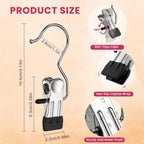 30 Pack Pants Hangers with Clips,Legging & Jean Hangers for Closet Hanging