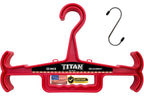 HICE - Titan Vest Hanger | Original Heavy Duty Plate Carrier & Body Armor Hanger | 200 lb Load Capacity | Durable High Impact Resin | for Police, Military, Scuba & Tactical Gear (Black)