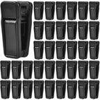 KISEER 40 Pcs Plastic Baby Hanger Clips Slim-line Finger Clips Set for Clothes Hanger Velvet Hanger (White)