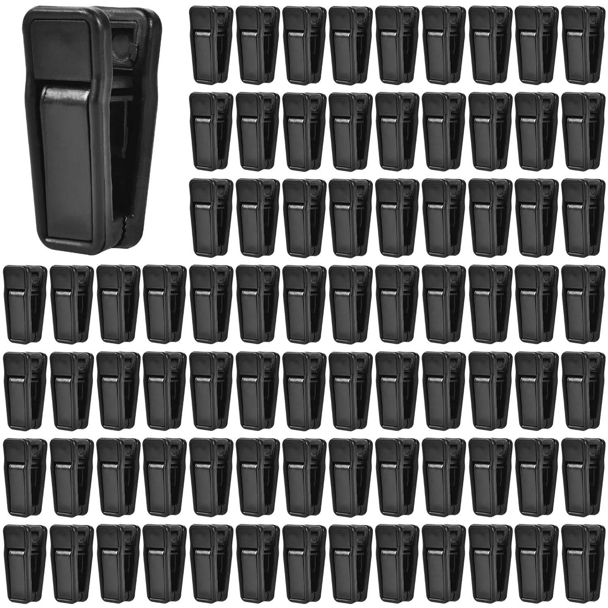 KISEER 40 Pcs Plastic Baby Hanger Clips Slim-line Finger Clips Set for Clothes Hanger Velvet Hanger (White)