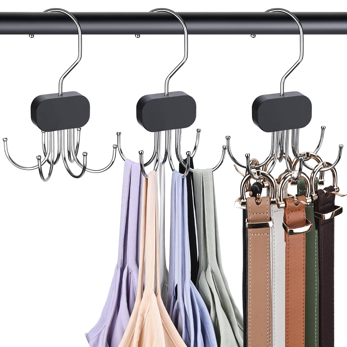 3 Pack Tank Top Hangers, Premium Bra Hanger for Closet Organizer