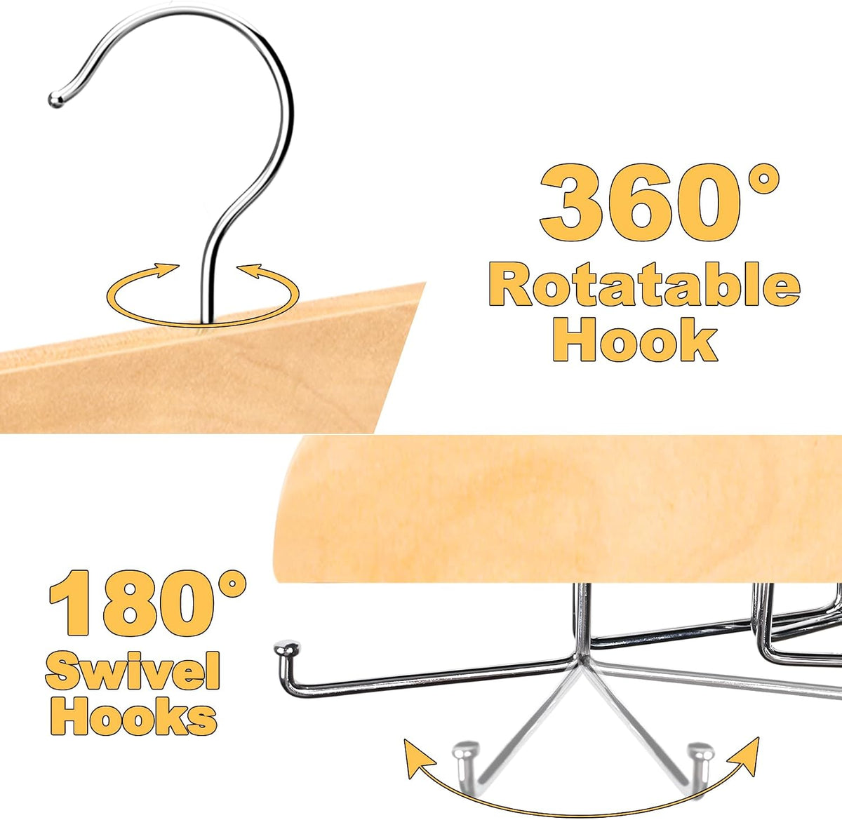 Tank Top Hanger for Closet Organizer, 20 Large Capacity Premium Bra Hanger