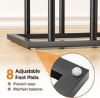 Freestanding Boot Rack, Shoe Storage Organizer Fit for 8 Pairs, Black