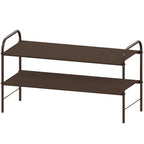 Simple Houseware 4-Tier Shoe Rack Storage Organizer, 12-20 Pair, Bronze