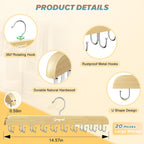 Gomyrod Tank Top Hanger, 2 Pack w/40 Hooks Bra Hanger for Closet Organizer
