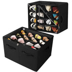 TOPIA HOME Shoe Organizer for Closet, Foldable Shoe Box, Adjustable Divider