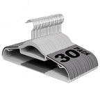 Plastic Hangers 50 Pack, 16.5" Non-Slip Clothes Hangers Heavy Duty