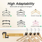 HOUSE DAY Space Saving Hanger Hooks 60 Pack, Clothes Hanger Connector Hooks