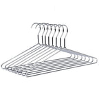 Amber Home 30 Pack Heavy Duty Metal Coat Hangers, Smooth Chrome Hangers