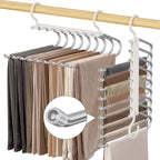 9 Layers Pants Hangers Space Saving Non-Slip Closet Organizer 2 Pack