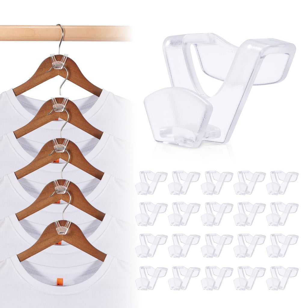 HOUSE DAY Space Saving Hanger Hooks 60 Pack, Clothes Hanger Connector Hooks